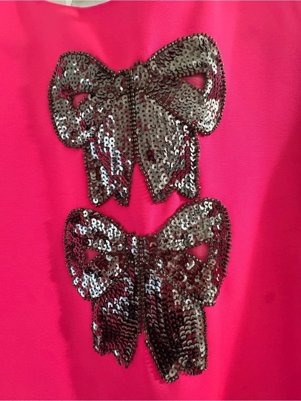 Tuckernuck & Sail to Sable Hot Pink Embellished Bow Shift Dress - Picture 7 of 7